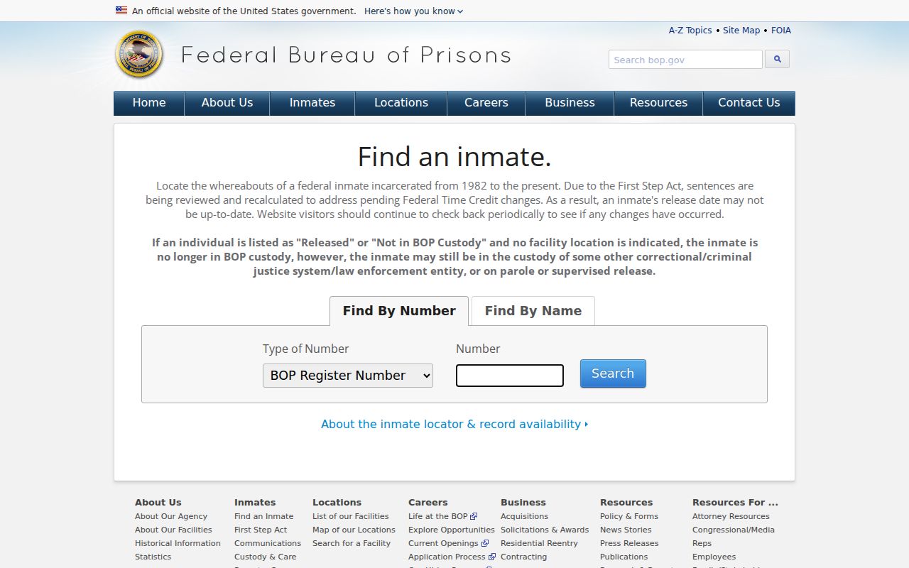 Federal custody lookup related to Scotland County court records