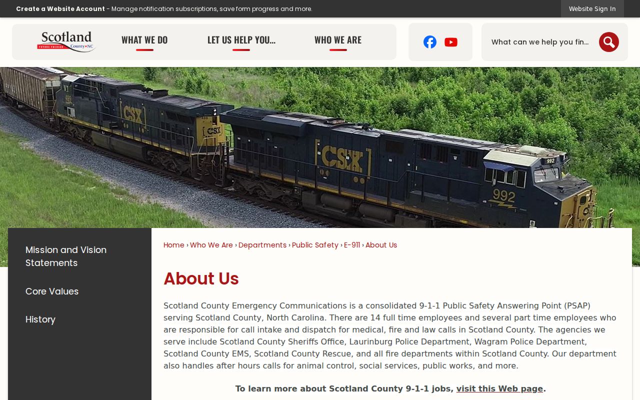 Wagram criminal records routing through Scotland County public safety communications